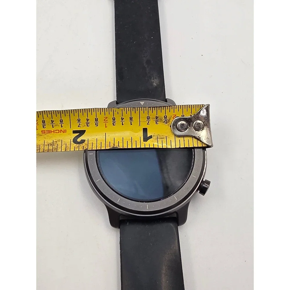 Zizo Tyme‎ Elite Smartwatch Black Silicone Band Fitness Tracker Round Case